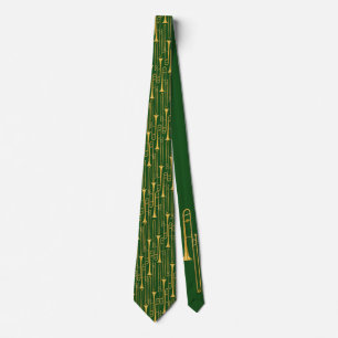 Trombone Neck Tie (grün) Krawatte