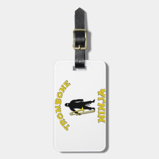 Trombone Ninja Gepäckanhänger (Vorderseite vertikal)