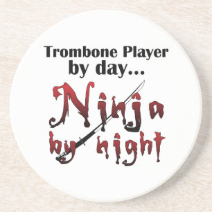 Trombone Ninja Getränkeuntersetzer