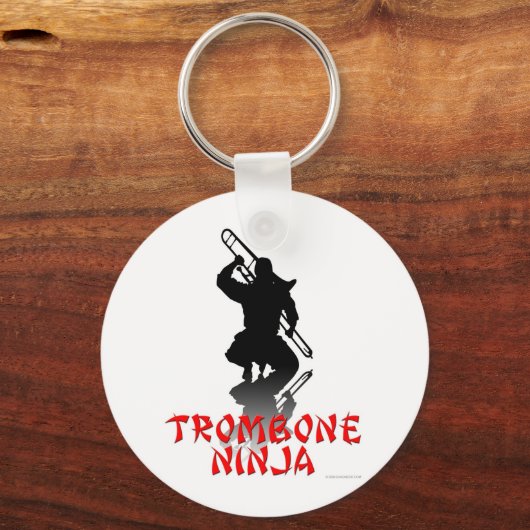 Trombone Ninja Schlüsselanhänger (Vorderseite)