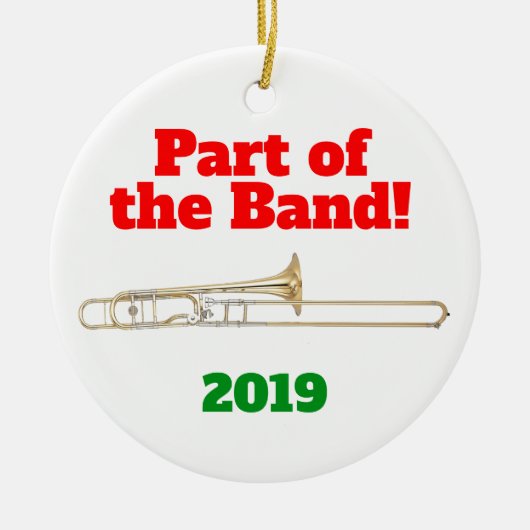 Trombone Ornament Part der Band (Vorne)