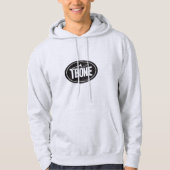 Trombone Oval-Aufkleber Shirt (dunkel) (Vorderseite)