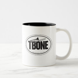 Trombone Ovalaufkleber Tasse