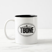 Trombone Ovalaufkleber Tasse (Links)