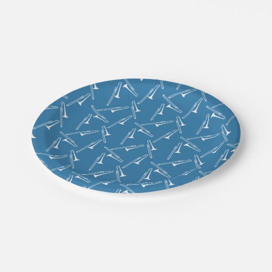 Trombone Pappteller (Schrägansicht)