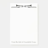 Trombone personalisieren post-it klebezettel (Vorderseite)