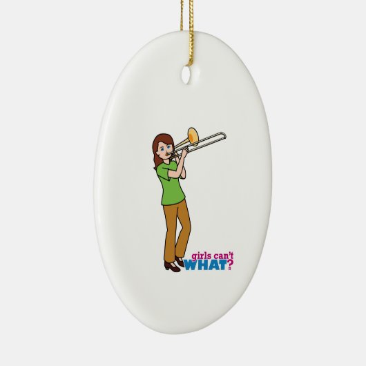 Trombone-Player 2 Keramik Ornament (Rechts)