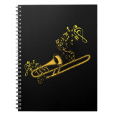 Trombone Player Brass Music Instrument Big Band Notizblock (Vorderseite)