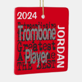 Trombone Player Extraordinaire CUSTOM Keramikornament (Rechts)