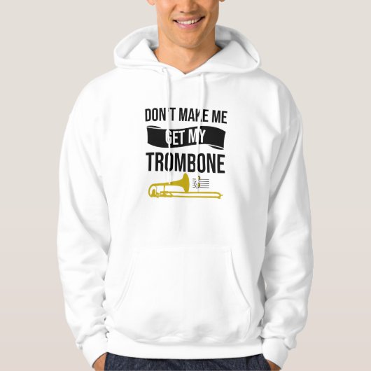 Trombone-Player-Geschenke| Trombone - Band - Tromb Hoodie (Vorderseite)