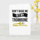 Trombone-Player-Geschenke| Trombone - Band - Tromb Karte (Gelbe Blume)