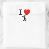 Trombone-Player Quadratischer Aufkleber (Tasche)