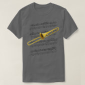 Trombone Player Trombonist Brass Musiker Farbe T-Shirt (Design vorne)