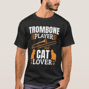 Trombone-Player und -Katzenklatsche T-Shirt