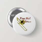 Trombone Plays gut Button (Vorne & Hinten)