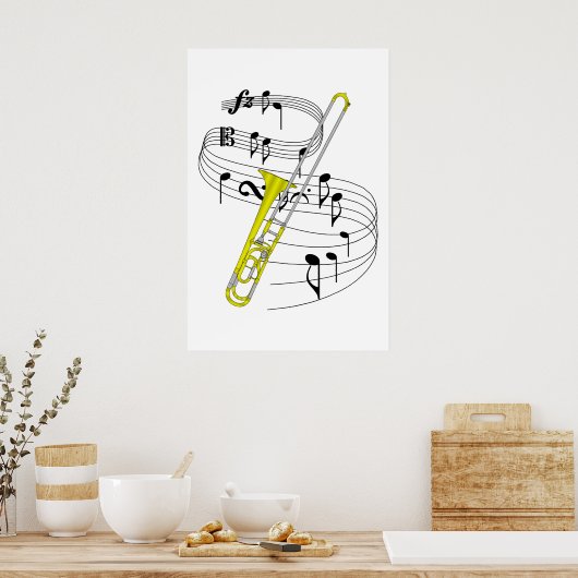 Trombone Poster (Küche)