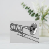Trombone Postkarte (Stehend Vorderseite)