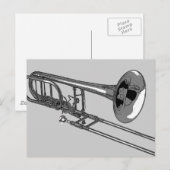 Trombone Postkarte (Vorne/Hinten)