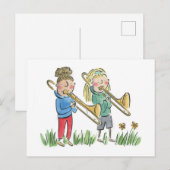 Trombone Postkarte (Vorne/Hinten)