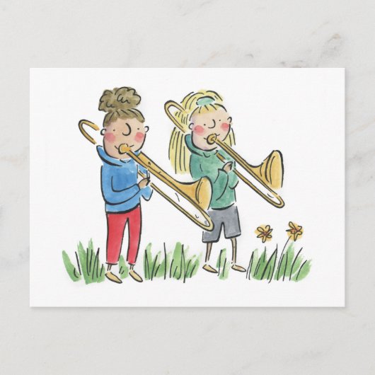 Trombone Postkarte (Vorderseite)