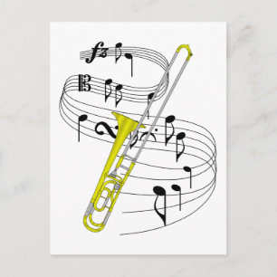 Trombone Postkarte