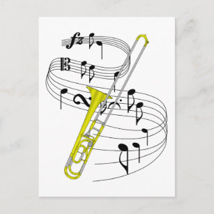 Trombone Postkarte