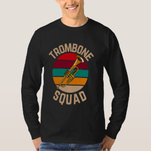 Trombone-Quadrat, lustige Posaune T-Shirt
