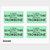 Trombone-Rechteckaufkleber Rechteckiger Aufkleber (Blatt)