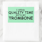 Trombone-Rechteckaufkleber Rechteckiger Aufkleber (Tasche)