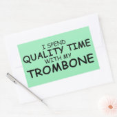 Trombone-Rechteckaufkleber Rechteckiger Aufkleber (Umschlag)