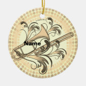 Trombone Rhythm Keramik Ornament (Vorne)
