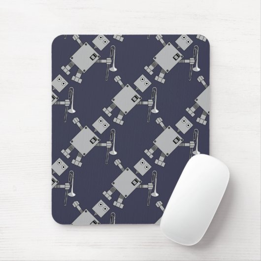 Trombone Robot Mousepad (Mit Mouse)