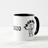 Trombone-Roboter-Text Tasse (VorderseiteRechts)