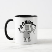 Trombone-Roboter-Text Tasse (Links)