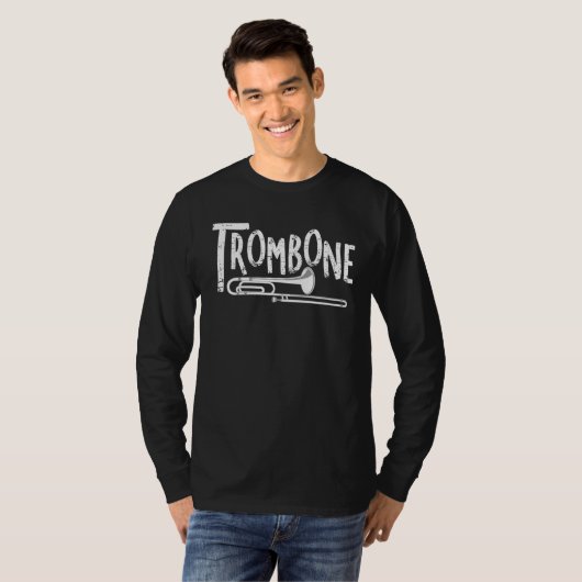 Trombone-Rough-Text T-Shirt (Vorne ganz)