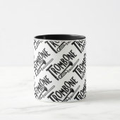 Trombone-Rough-Text Tasse (Zentrum)