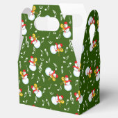 Trombone Snowman Musiknotens Pattern Geschenkschachtel (Geöffnet)