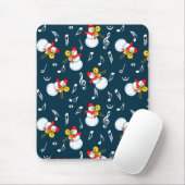 Trombone Snowman Musiknotens Pattern Mousepad (Mit Mouse)