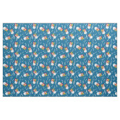 Trombone Snowman Musiknotens Pattern Stoff (Fat Quarter (45,7 x 55,9 cm))