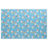 Trombone Snowman Musiknotens Pattern Stoff (Fat Quarter (45,7 x 55,9 cm))