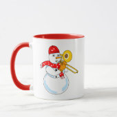 Trombone Snowman Tasse (Links)