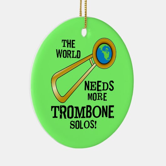 Trombone Solos Keramik Ornament (Rechts)