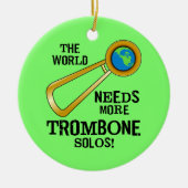 Trombone Solos Keramik Ornament (Vorne)
