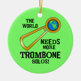 Trombone Solos Keramik Ornament