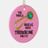 Trombone Solos Keramik Ornament (Rechts)