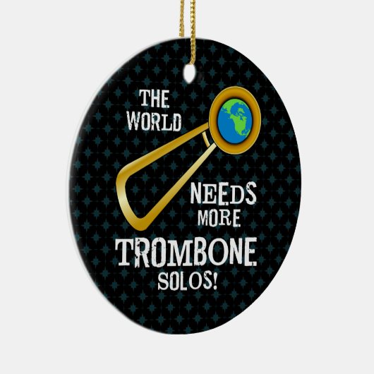 Trombone Solos Keramik Ornament (Rechts)