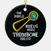 Trombone Solos Keramik Ornament (Vorne)