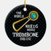 Trombone Solos Keramik Ornament (Hinten)