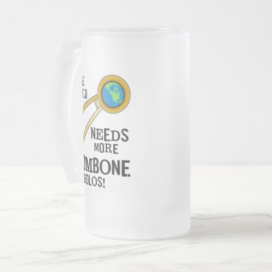 Trombone Solos Mattglas Bierglas (Vorderseite Links)