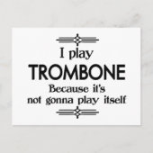 Trombone - Spielen Sie sich selbst Funny Deko Musi Postkarte (Vorderseite)